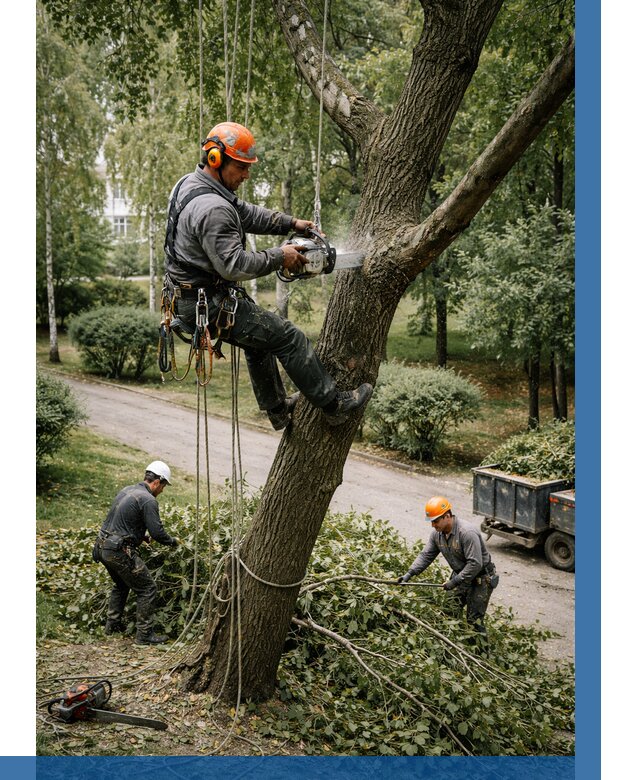 Кронирование деревьев в Кунгуре от 6666 р. | ВЫСОТНИК-Кнг