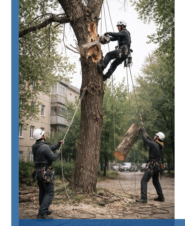 Срочное удаление аварийных деревьев в Кунгуре с гарантией безопасности