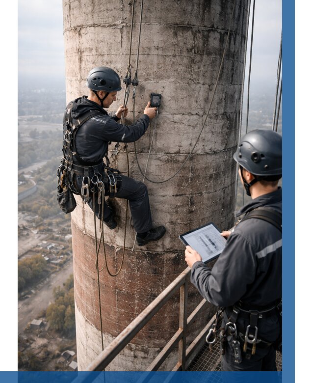 Обследование дымовой трубы в Кунгуре от 8205 р. | ВЫСОТНИК-Кнг