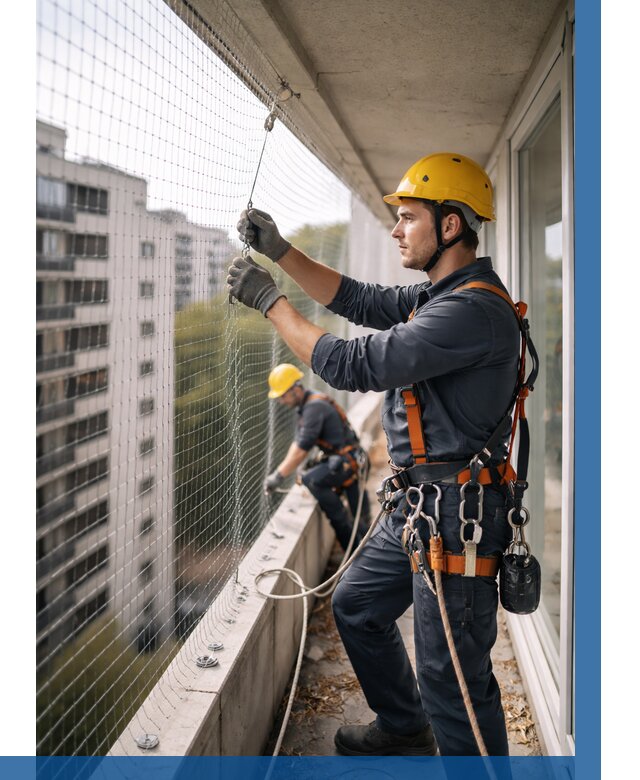 Монтаж сетки от птиц в Кунгуре от 4615 р. | ВЫСОТНИК-Кнг