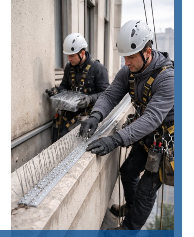 Установка шипов от птиц в Кунгуре от 872 р. | ВЫСОТНИК-Кнг