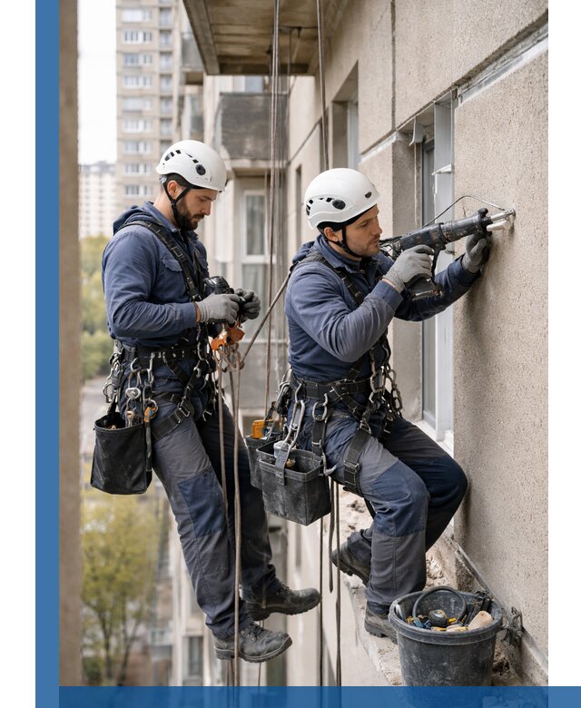 Промышленные альпинисты высотные работы и монтаж в Кунгуре